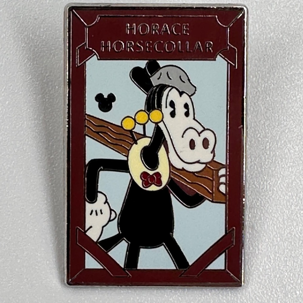 Disney HORACE HORESECOLLAR Hidden Mickey Pin Construction Fence Signs 2012 DCA